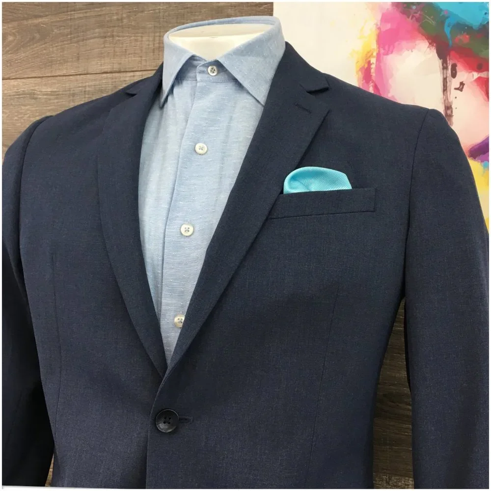 New 14TH Union Mens Blazer Sport Coat Casual Button Jacket 42R Extra‎ Slim Suits